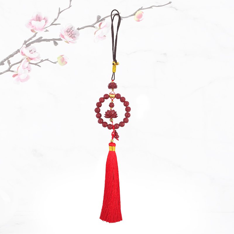 【開運小物】蓮花 帝王砂朱砂掛飾